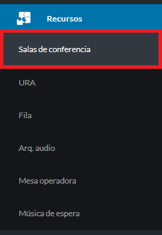 Menu sala conferencia